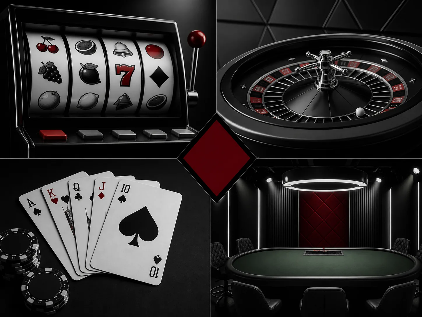 Composição editorial de slots, roleta, cartas e cassino ao vivo associados à busca KZ999